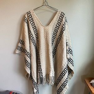 Free people wool poncho